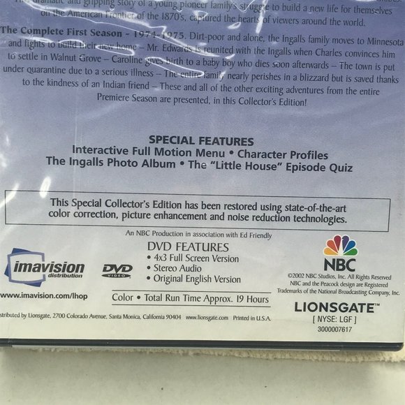 Little House On The Prairie DVD Complete First Season, 6 Disc Set New - Picture 7 of 7